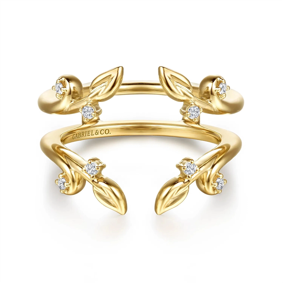 Gabriel & Co Wedding Rings in Yellow Gold containing Diamond AN16946M-Y44JJ