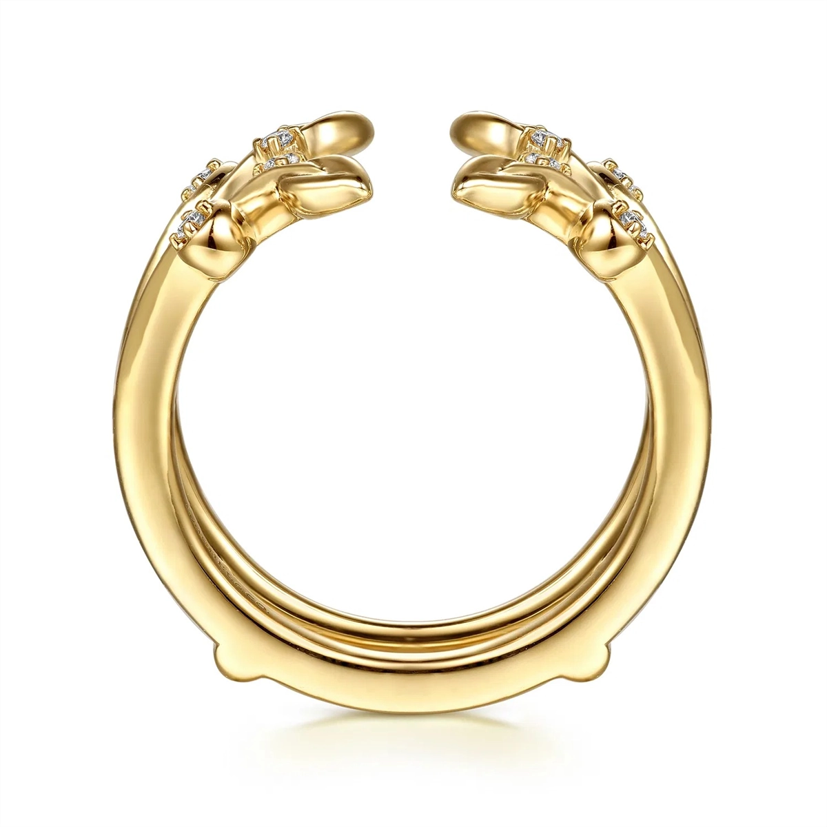 Gabriel & Co Wedding Rings in Yellow Gold containing Diamond AN16946M-Y44JJ