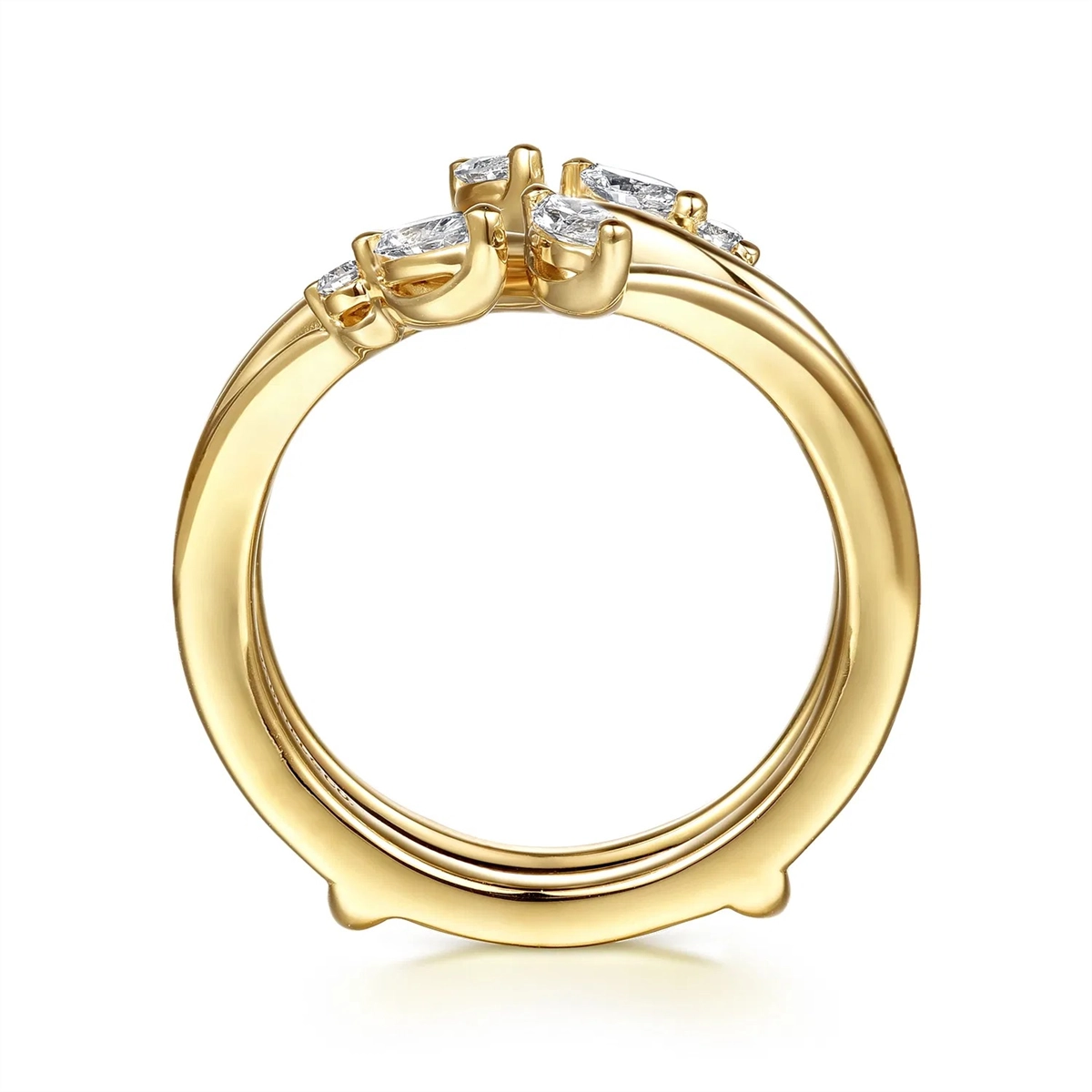 Gabriel & Co Wedding Rings in Yellow Gold containing Diamond AN16942M-Y44JJ