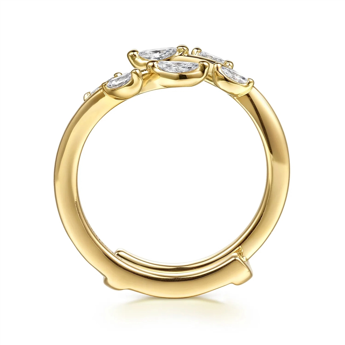 Gabriel & Co Wedding Rings in Yellow Gold containing Diamond AN16945M-Y43JJ