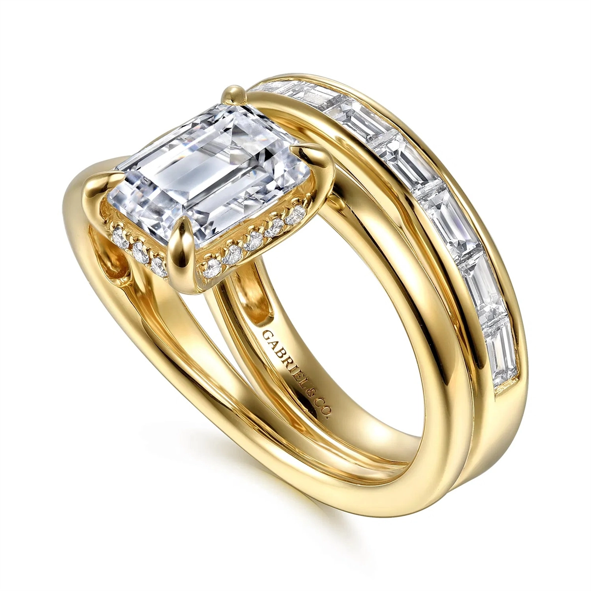 Gabriel & Co Engagement Rings in Yellow Gold containing Diamond ER16953E8Y44JJ