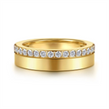 Gabriel & Co Wedding Rings in Yellow Gold containing Diamond AN16878Y44JJ