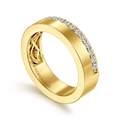 Gabriel & Co Wedding Rings in Yellow Gold containing Diamond AN16878Y44JJ