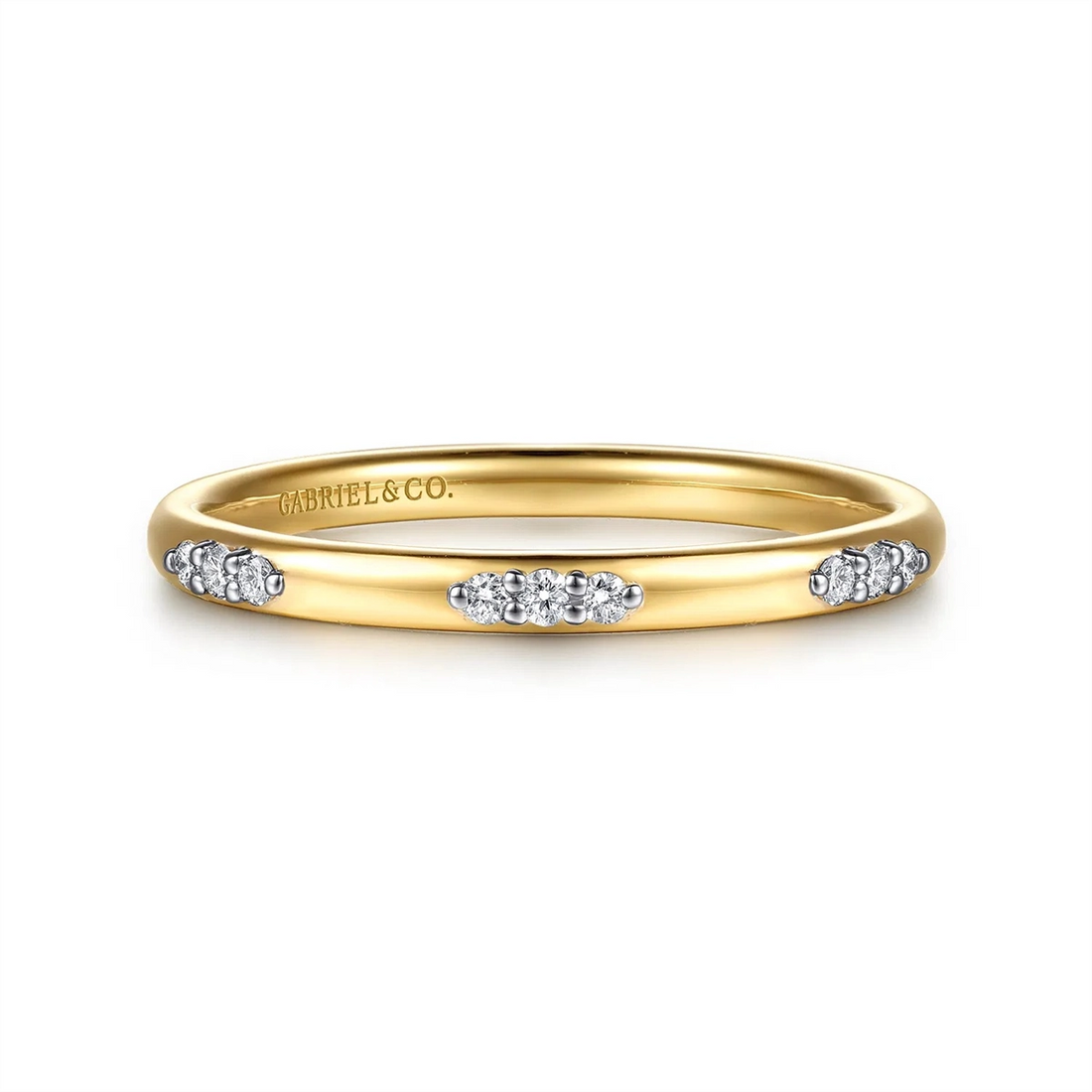 Gabriel & Co Wedding Rings in Yellow Gold containing Diamond LR53067Y45JJ