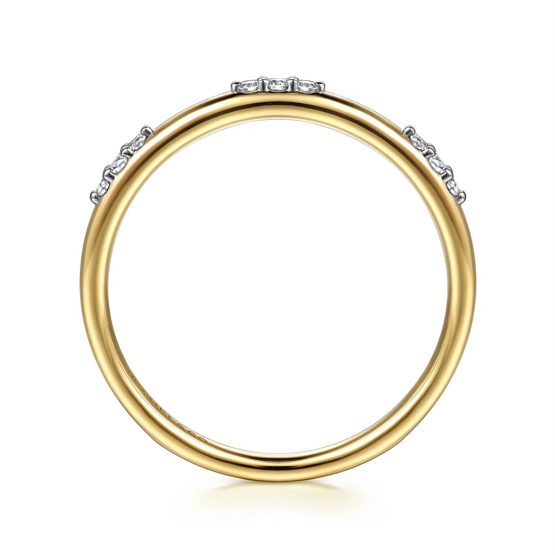 Gabriel & Co Wedding Rings in Yellow Gold containing Diamond LR53067Y45JJ