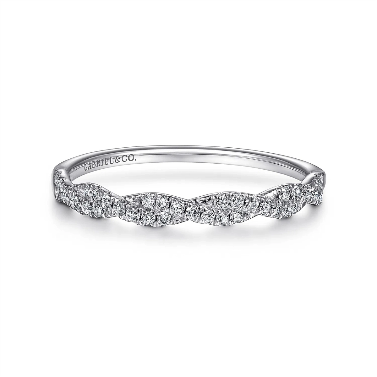 Gabriel & Co Rings in White Gold containing Diamond LR52078W45JJ