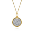Gabriel & Co Pendants in Mixed Metals containing Diamond NK8004M45JJ