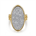 Gabriel & Co Rings in Mixed Metals containing Diamond LR52897M45JJ