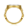 Gabriel & Co Rings in Mixed Metals containing Diamond LR52897M45JJ