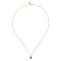 Gabriel & Co Necklaces in Yellow Gold containing Blue topaz  NK7672Y4JBT
