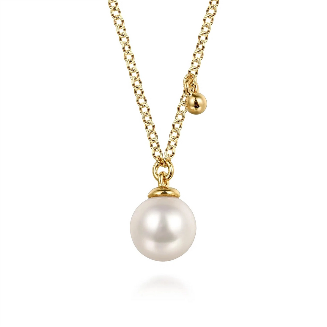 Gabriel & Co Necklaces in Yellow Gold containing Pearl NK7669Y4JPL