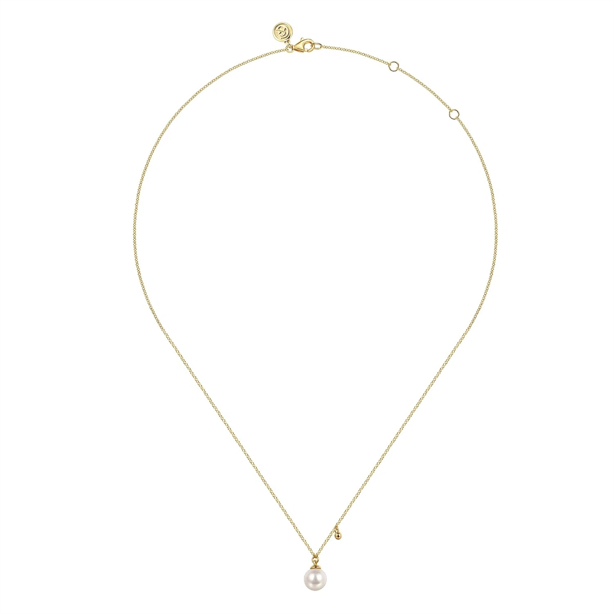 Gabriel & Co Necklaces in Yellow Gold containing Pearl NK7669Y4JPL