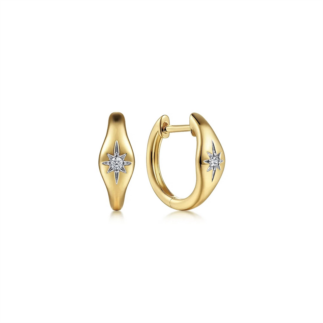 Gabriel & Co Earrings in Yellow Gold containing Diamond EG14615Y45JJ