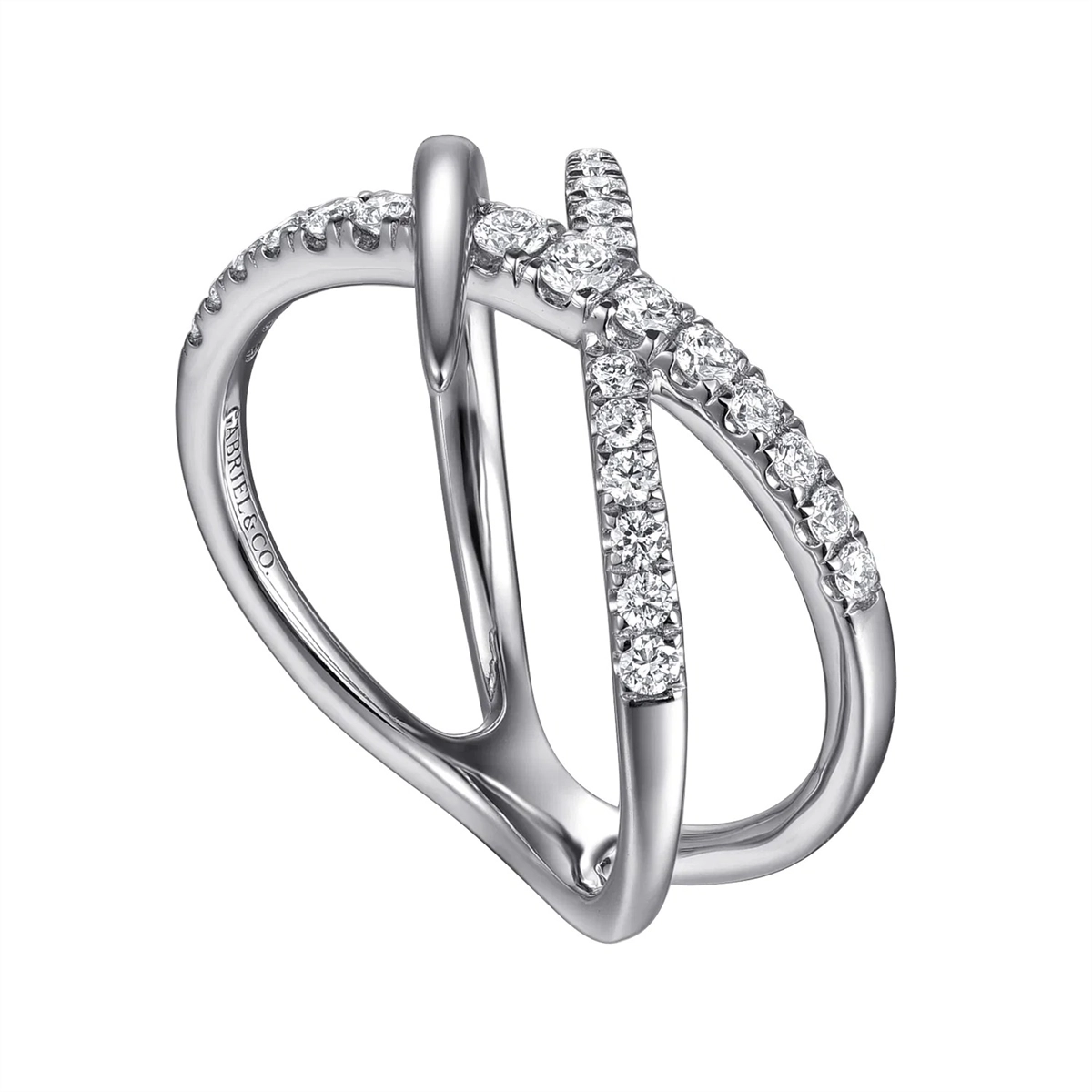 Gabriel & Co Rings in White Gold containing Diamond LR52790W45JJ