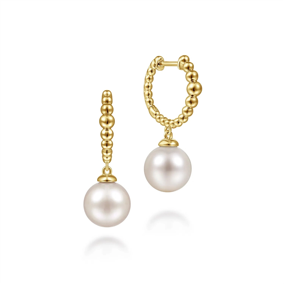 Gabriel & Co Earrings in Yellow Gold containing Pearl EG14162Y4JPL