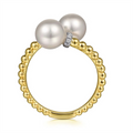 Gabriel & Co Rings in Mixed Metals containing Multi-gemstone, Diamond, Pearl LR52200M45PL