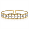 Gabriel & Co Bracelets in Yellow Gold containing Diamond BG4232-62Y45JJ