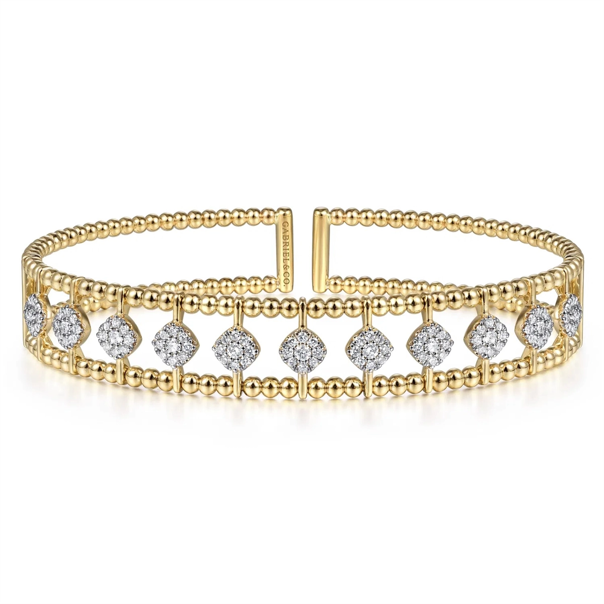 Gabriel & Co Bracelets in Yellow Gold containing Diamond BG4232-62Y45JJ