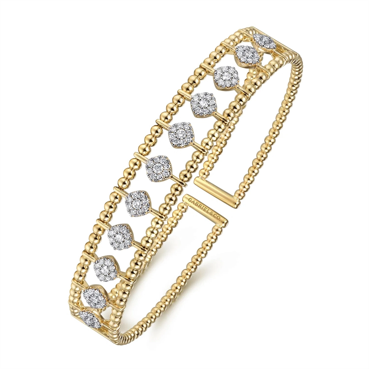 Gabriel & Co Bracelets in Yellow Gold containing Diamond BG4232-62Y45JJ