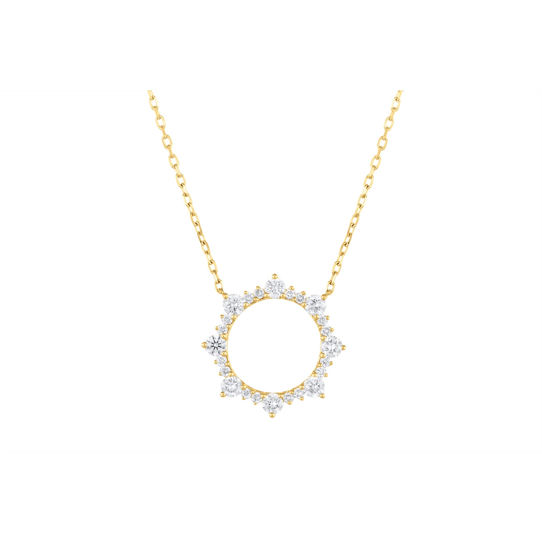 Necklaces Necklaces in Yellow Gold containing Diamond 461205