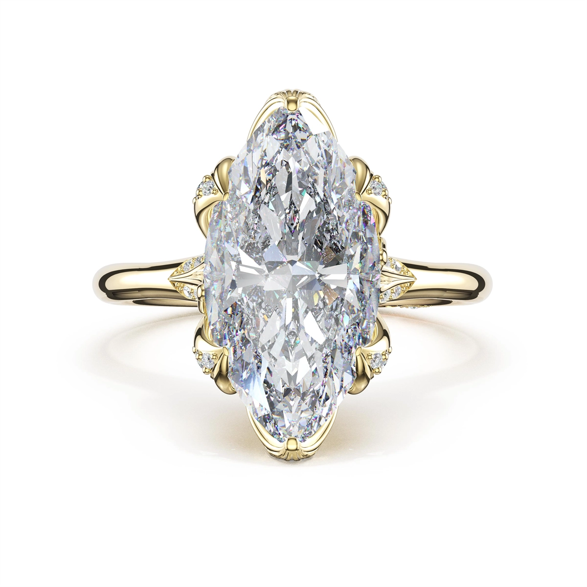 Tacori Engagement Rings in Yellow Gold containing Diamond 438 MQ 14.5X7.5 FY