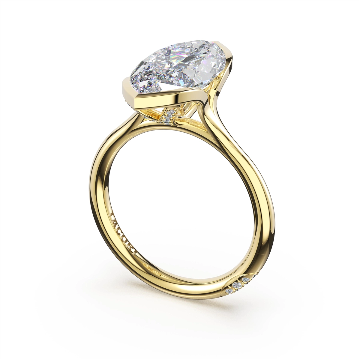 Tacori Engagement Rings in Yellow Gold containing Diamond 435 MQ 14.5X7.5 FY