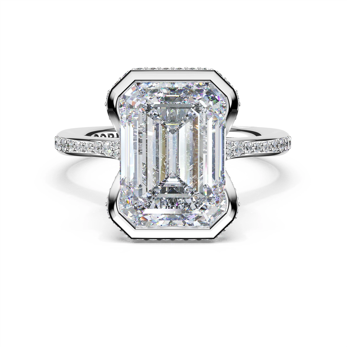 Tacori Engagement Rings in White Gold containing Diamond 436 EC 9.5X7 FW