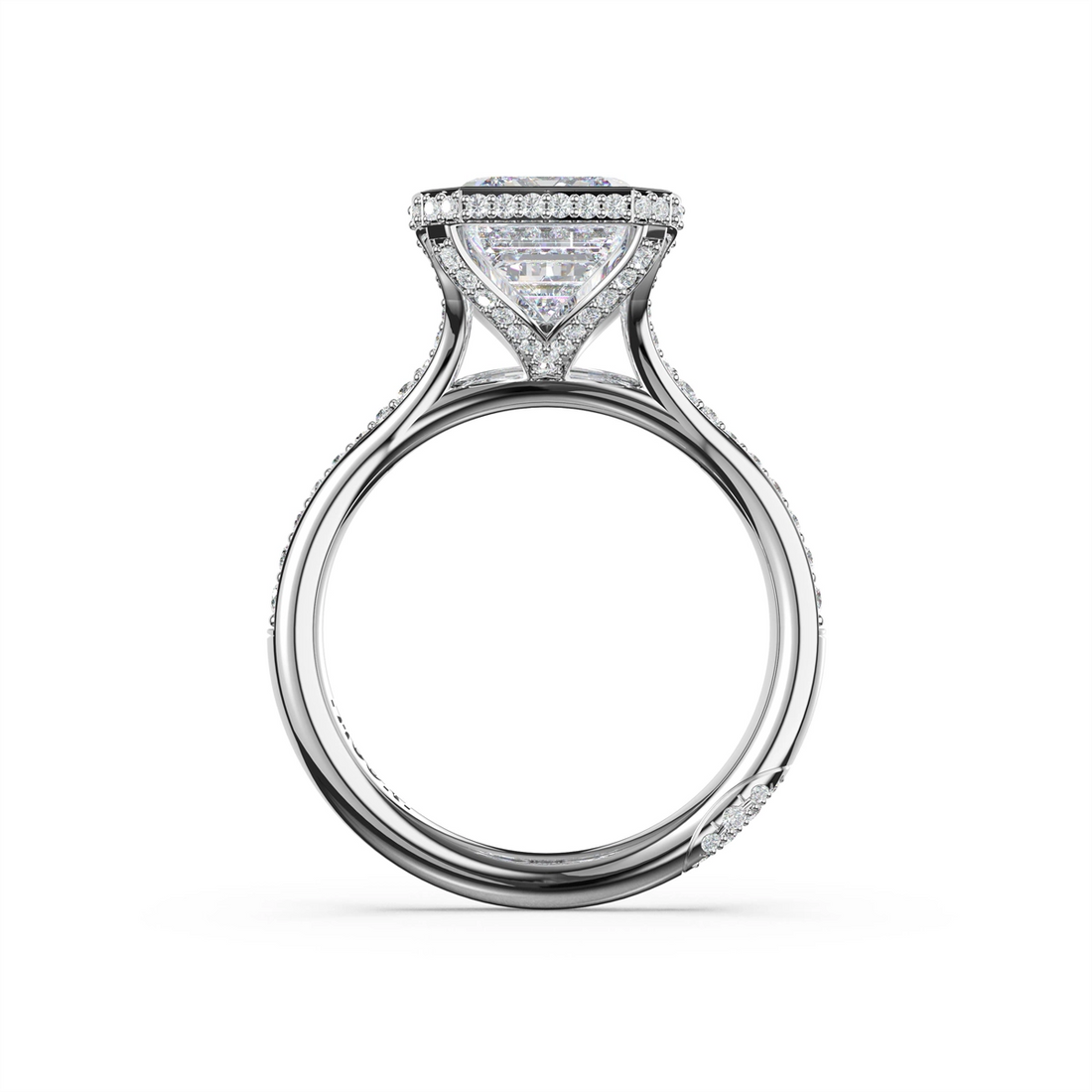 Tacori Engagement Rings in White Gold containing Diamond 436 EC 9.5X7 FW