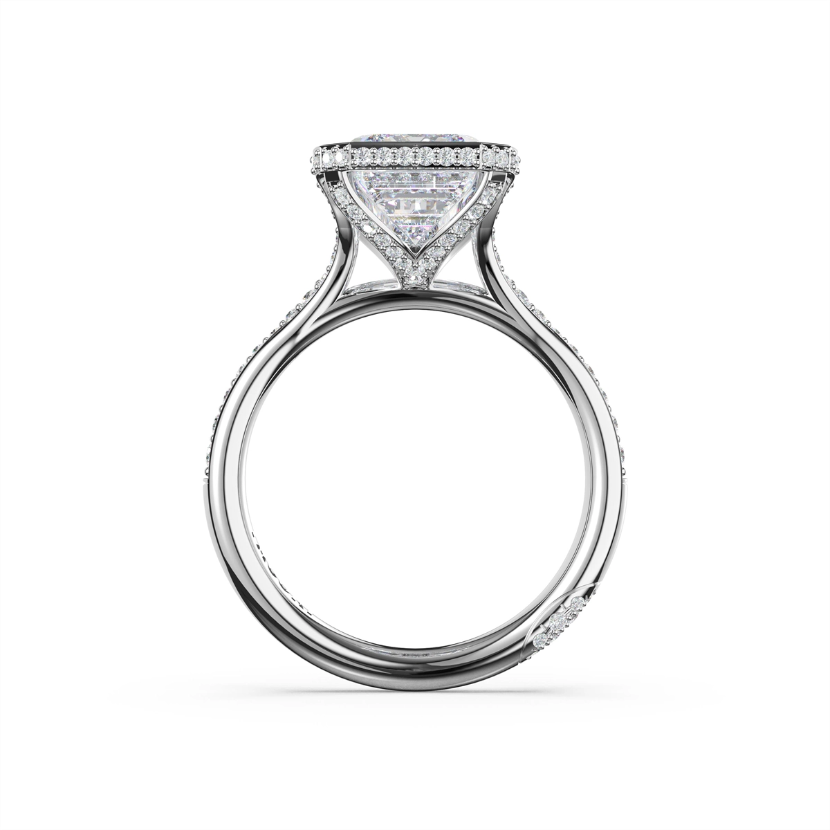 Tacori Engagement Rings in White Gold containing Diamond 436 EC 9.5X7 FW
