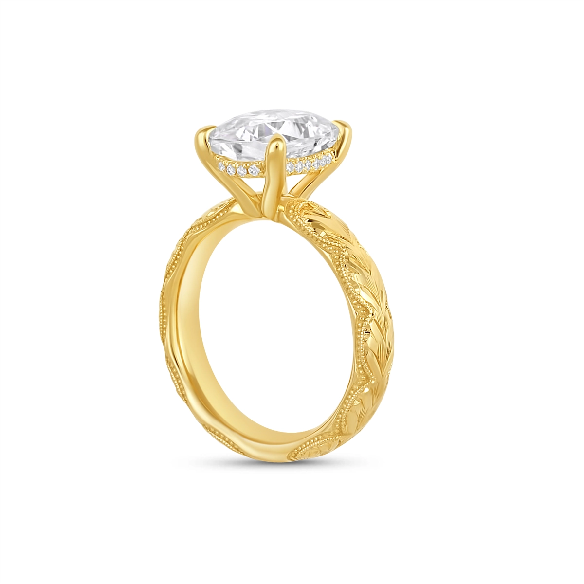 Tacori Engagement Rings in Yellow Gold containing Diamond 414 4 CU 10X8 FY-WH