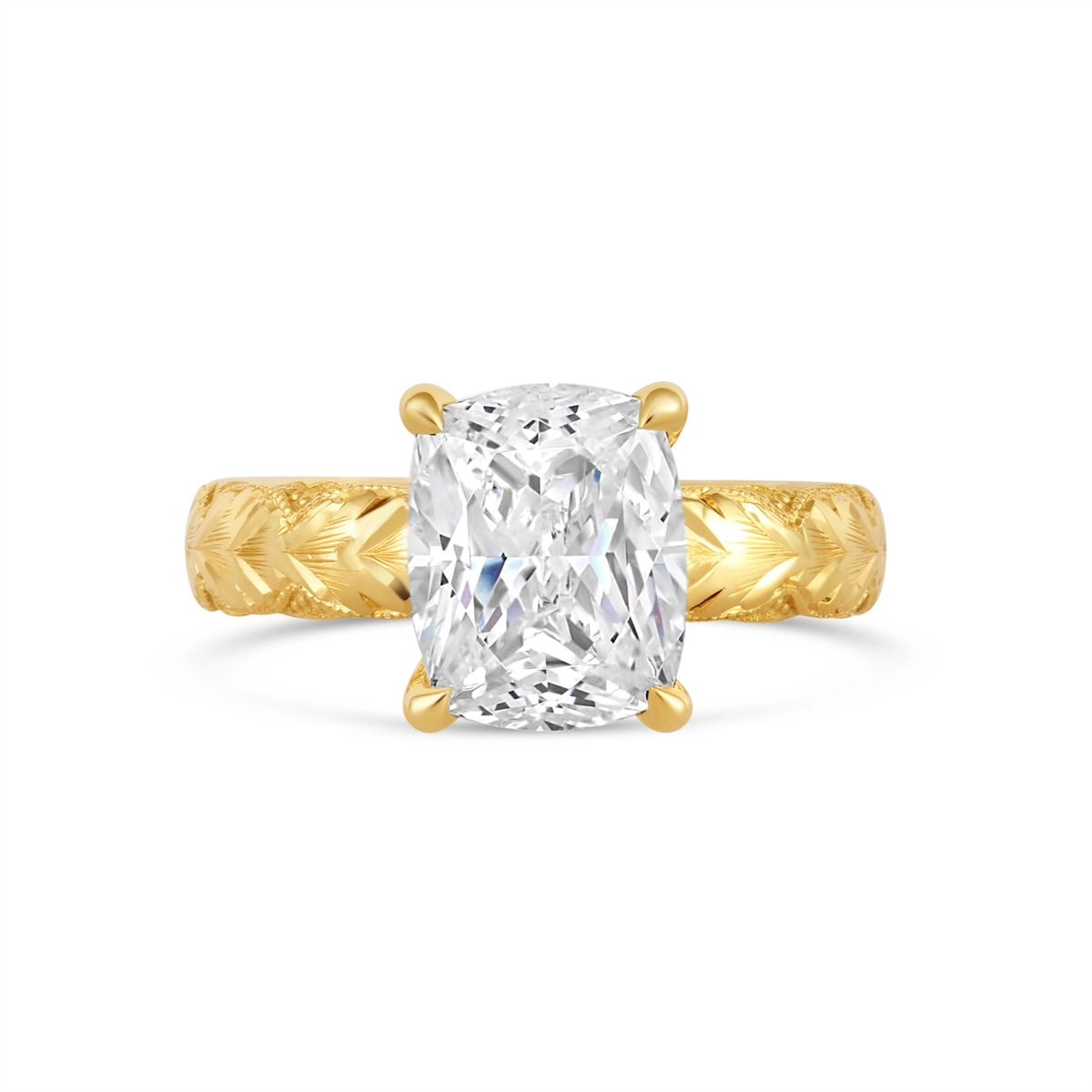 Tacori Engagement Rings in Yellow Gold containing Diamond 414 4 CU 10X8 FY-WH