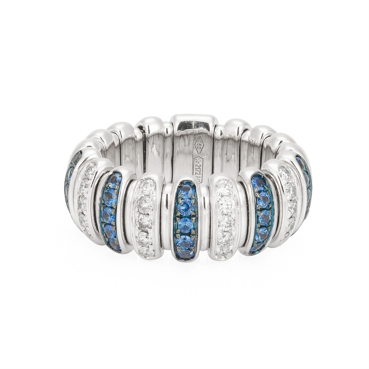 Zydo Rings in White Gold containing Multi-gemstone, Diamond, Sapphire PU89DBSW