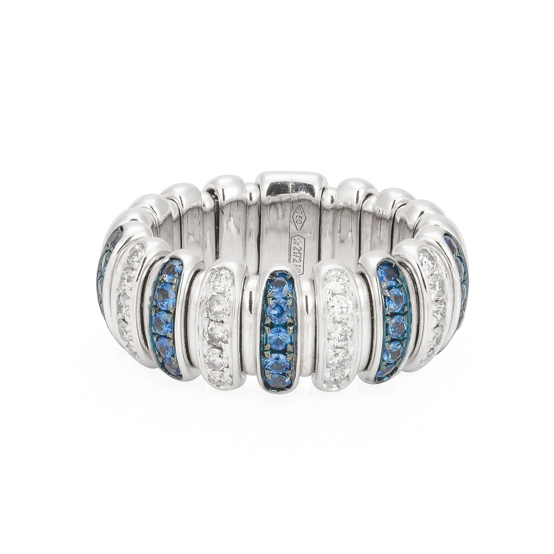 Zydo Rings in White Gold containing Multi-gemstone, Diamond, Sapphire PU89DBSW