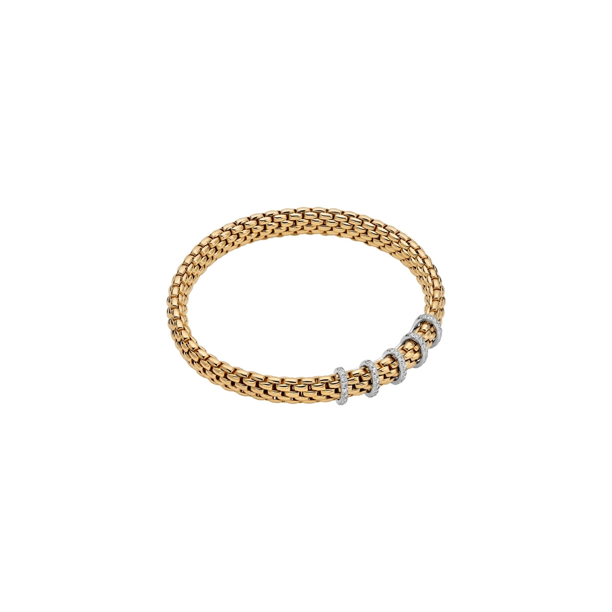 FOPE Bracelets in Yellow Gold containing Diamond 59302BX_PB_G_XBX_00M