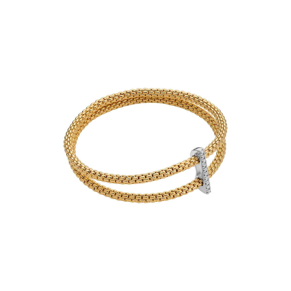 FOPE Bracelets in Mixed Metals containing Diamond 74008BX_BB_G_XBX_00S