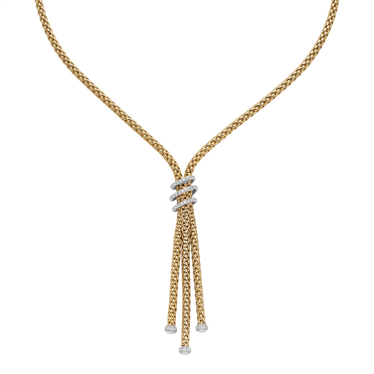 FOPE Necklaces in Yellow Gold containing Diamond 75108CX_PB_G_BBX_043