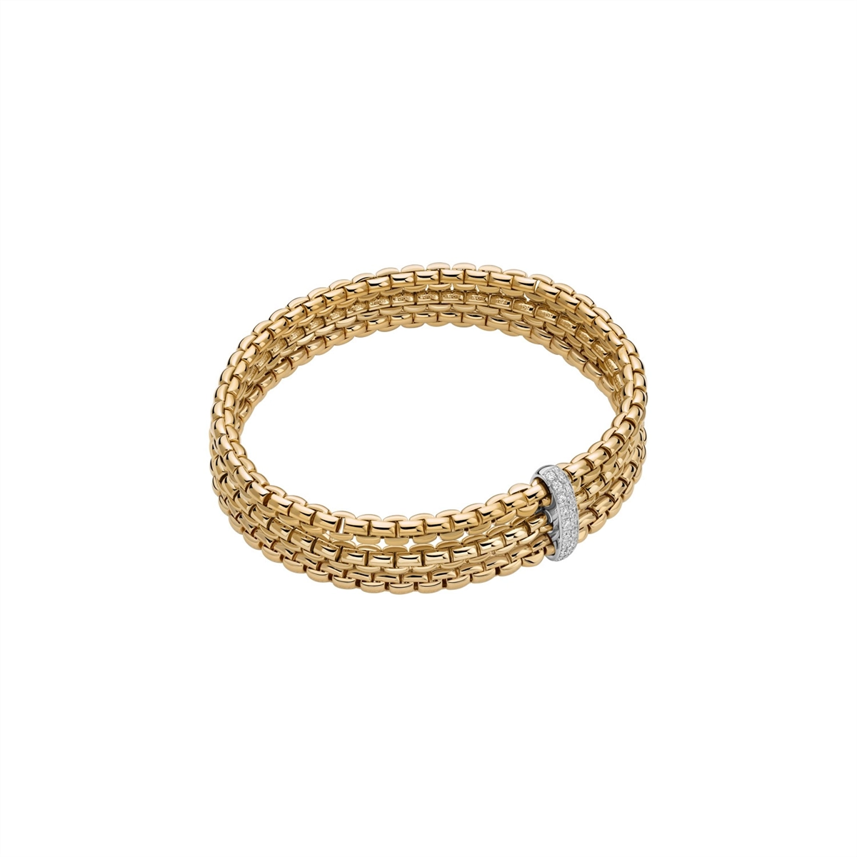 FOPE Bracelets in Yellow Gold containing Diamond 75601BX_BB_G_XBX_00M