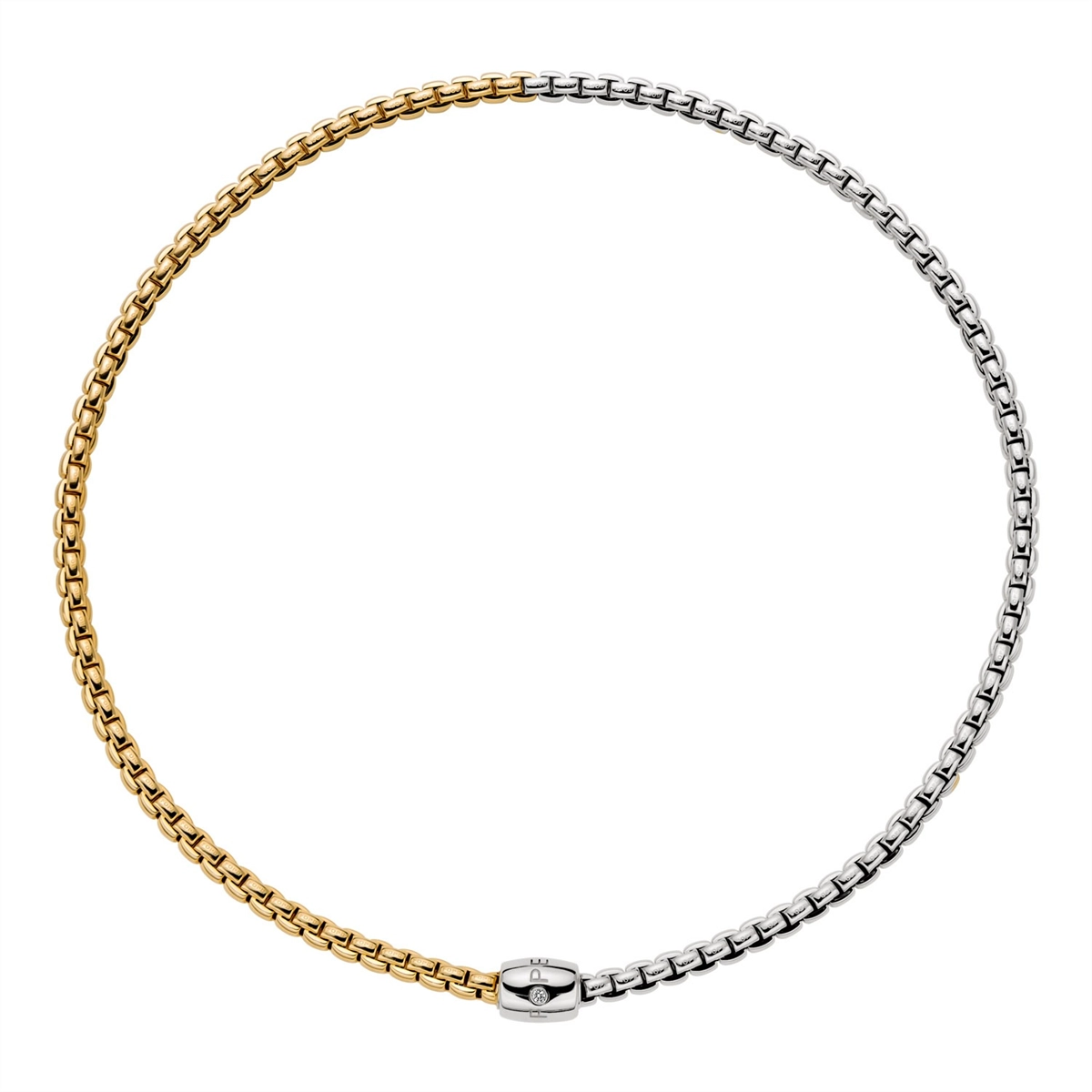 FOPE Necklaces in Mixed Metals containing Diamond 07F01C2_BB_2_XBX_043