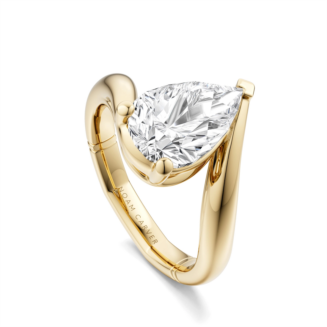 Noam Carver  Engagement Rings in Yellow Gold A153-04YM-FCYA-2.5CT