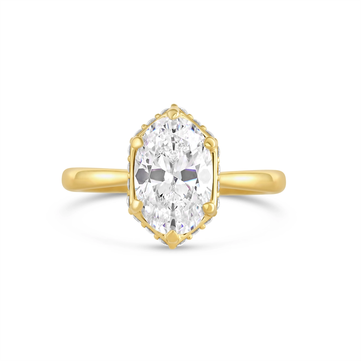 Fana Engagement Rings in Yellow Gold containing Diamond S4452-2_5CT-OV-14KY