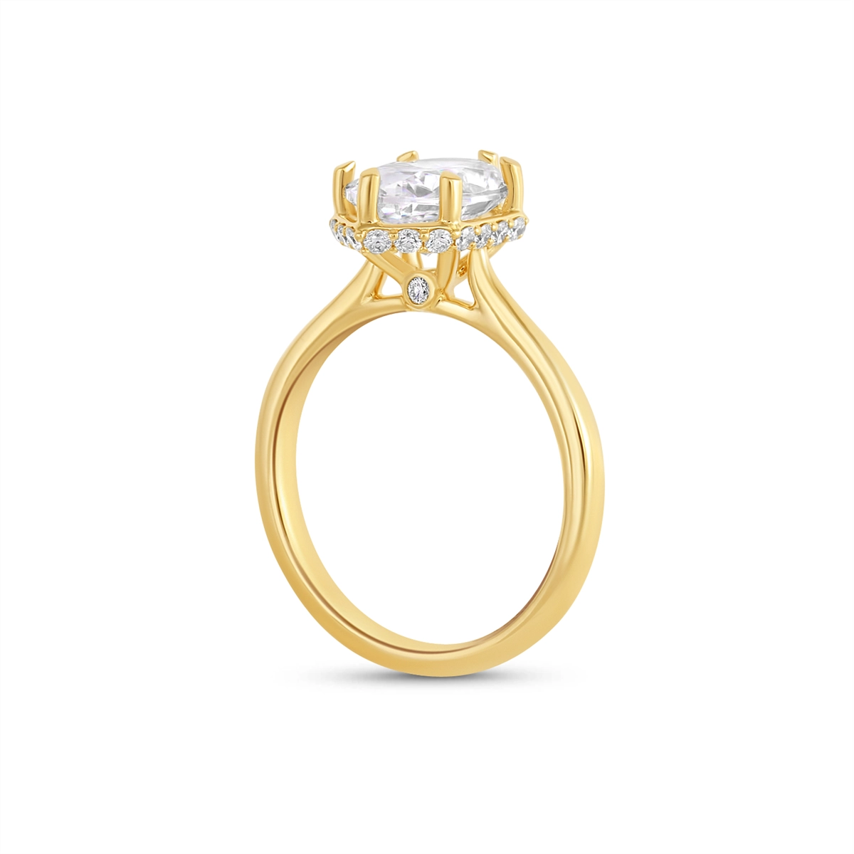 Fana Engagement Rings in Yellow Gold containing Diamond S4452-2_5CT-OV-14KY