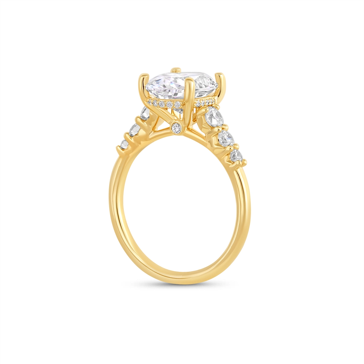 Fana Engagement Rings in Yellow Gold containing Diamond S4454-14KYG-6H