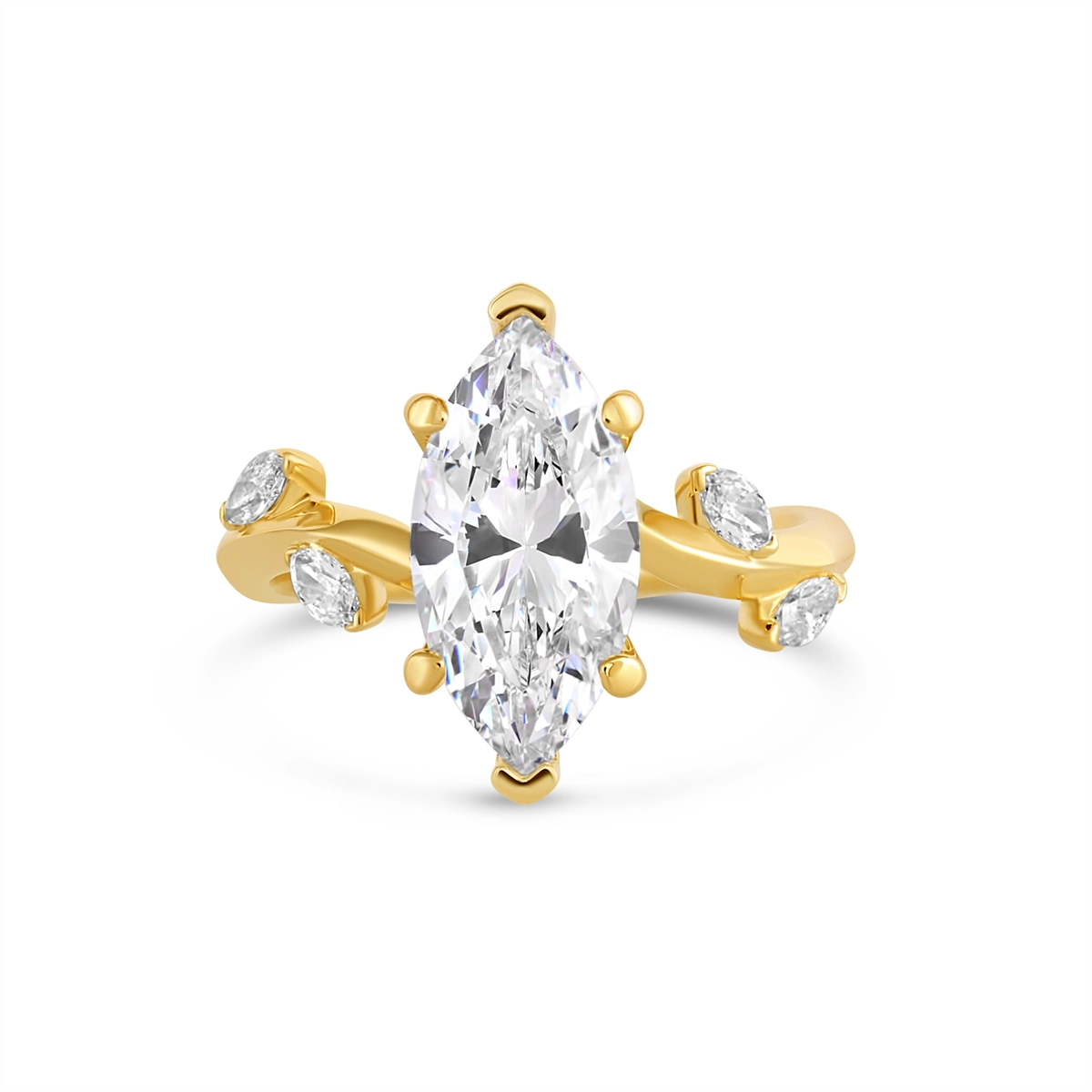 Fana Engagement Rings in Yellow Gold containing Diamond S4471-14KYG-6H