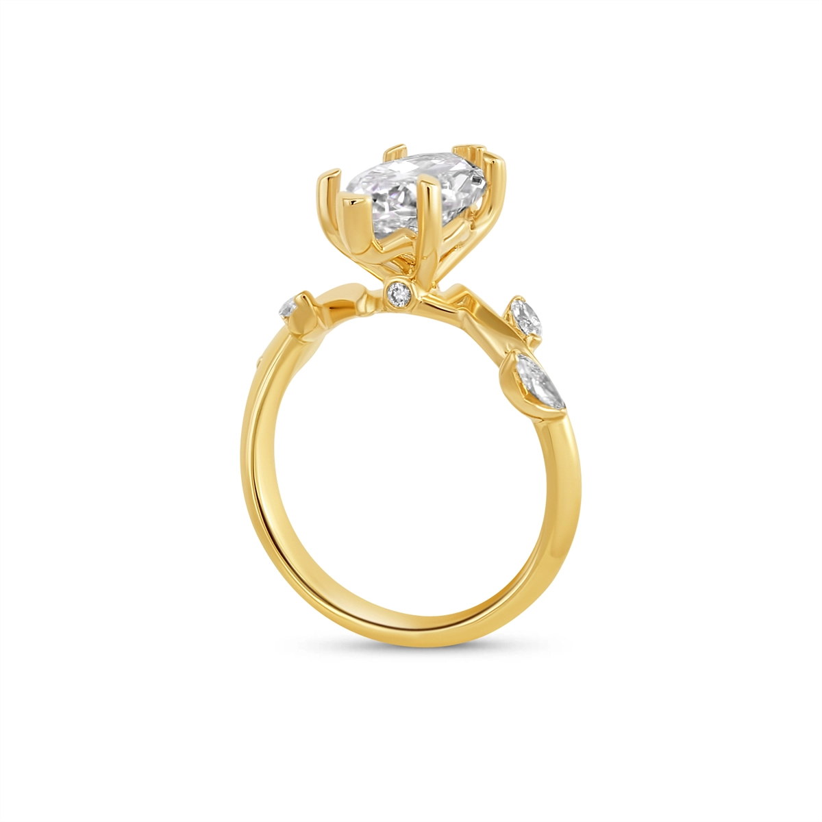 Fana Engagement Rings in Yellow Gold containing Diamond S4471-14KYG-6H