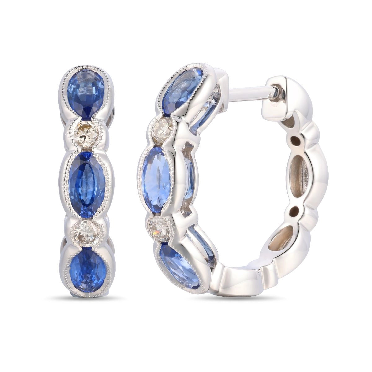 Le Vian Earrings in White Gold containing Multi-gemstone, Diamond, Sapphire TTNW8