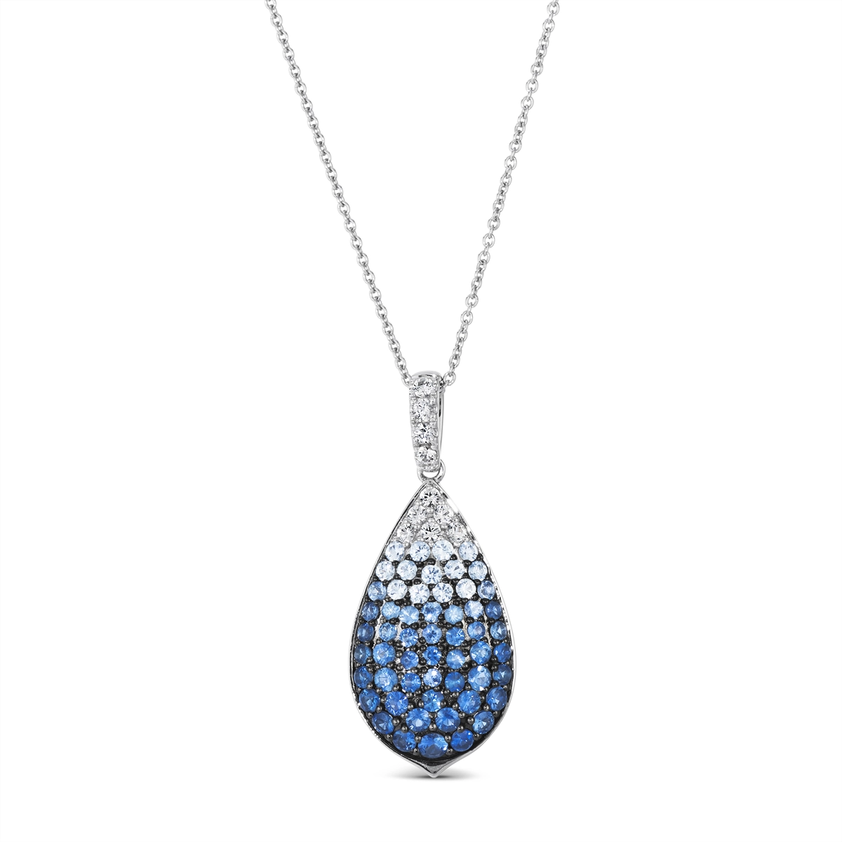 Le Vian Necklaces in White Gold containing Other, Multi-gemstone, Sapphire TSUV46
