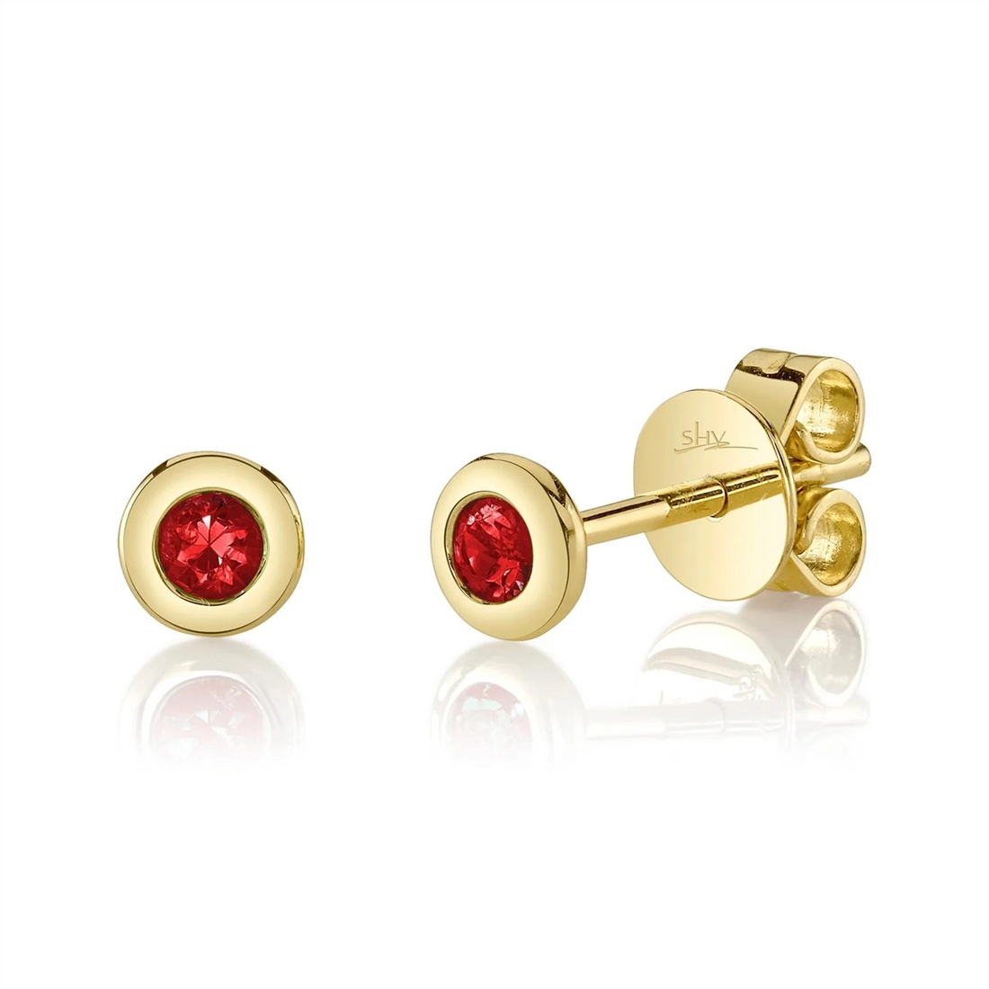 Earrings Earrings in Yellow Gold containing Ruby 461365