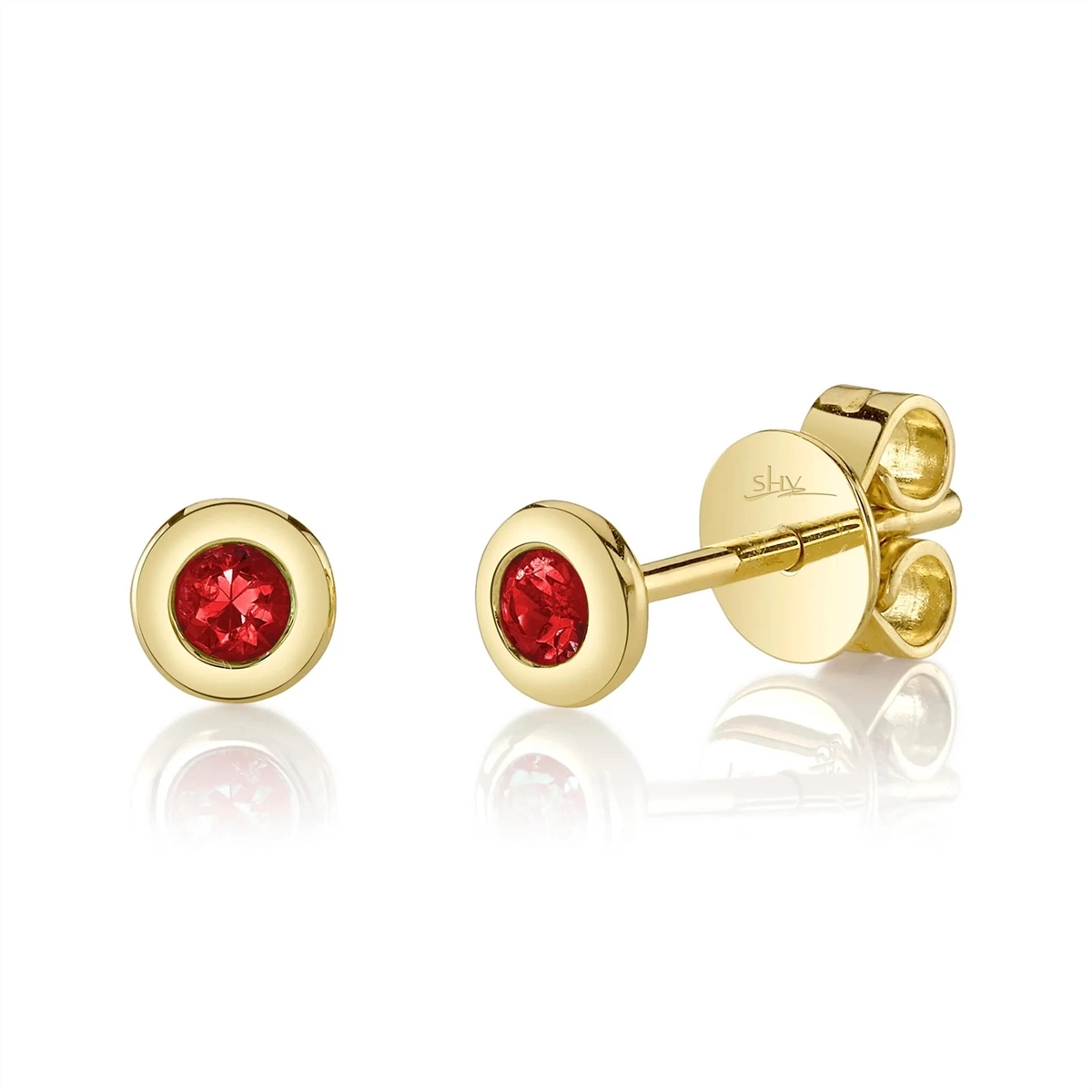 Earrings Earrings in Yellow Gold containing Ruby 461365