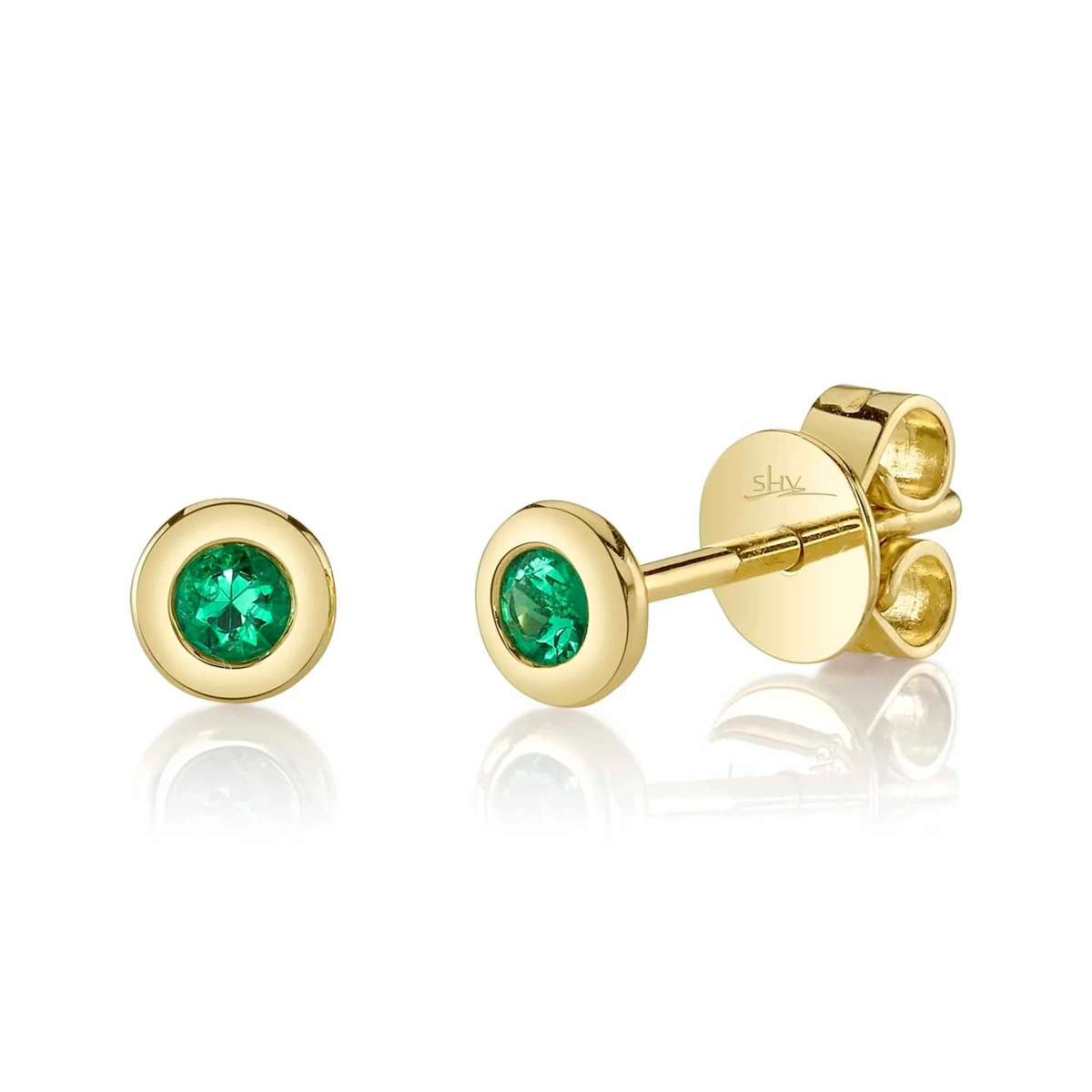 Earrings Earrings in Yellow Gold containing Emerald 461366