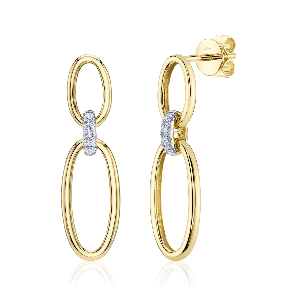 Earrings Earrings in Yellow Gold containing Diamond 461368